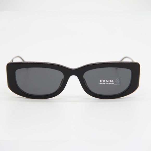 NEW PRADA PR14YS 1AB5S0 UNISEX BLACK EYEWEAR PR 14YS UNISEX SUNGLASSES SPR 14Y - Picture 5 of 15